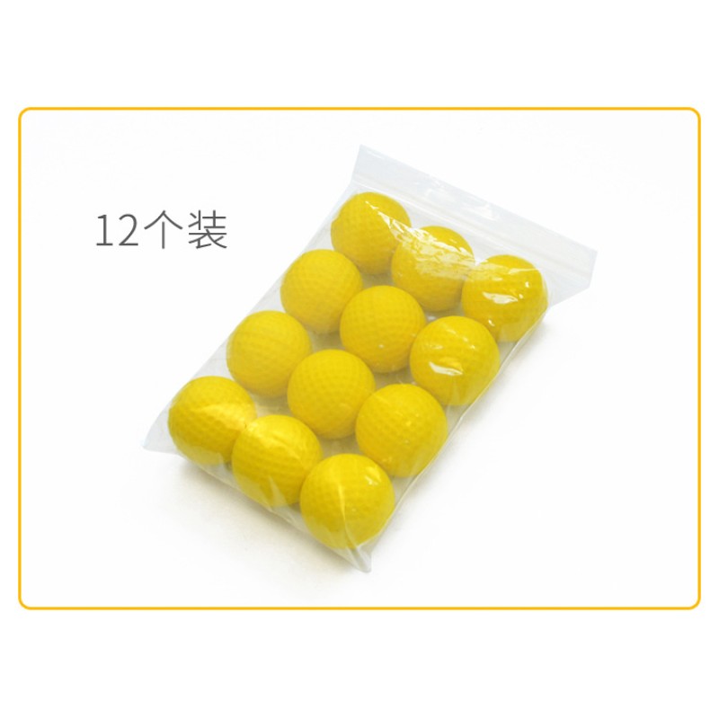 Golf Ball Manufacturer - Promotional Indoor Golf Practice Ball Logo Custom Yellow Soft Foam Ball