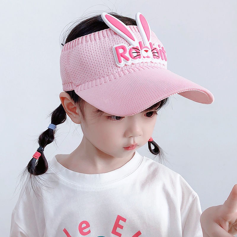 Kids Sun Hat Factory - Summer Cute Cartoon Rabbit Empty Top Boys Girls Sunscreen Summer Duck Tongue