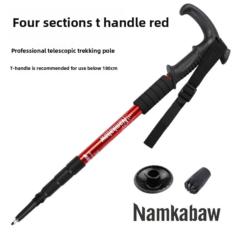 Hiking Pole Supplier - Travel Walking Stick Light Aluminum Collapsible Adjustable Trekking Poles