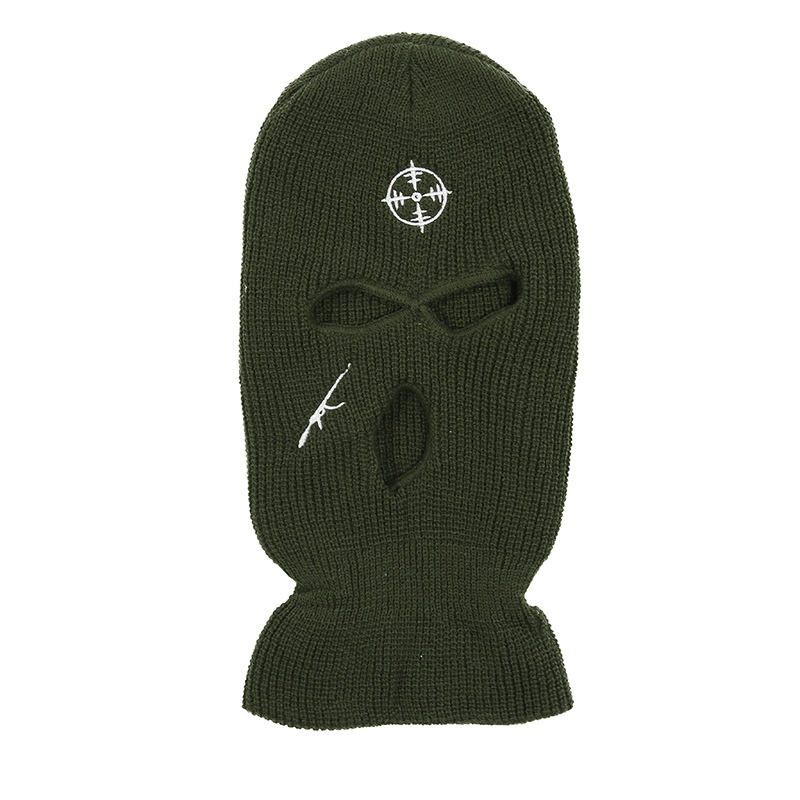 Cycling Headwear Factory - Autumn Winter Unisex Cycling Headwear Warm Three-Hole Knitted Hat Neck Guard