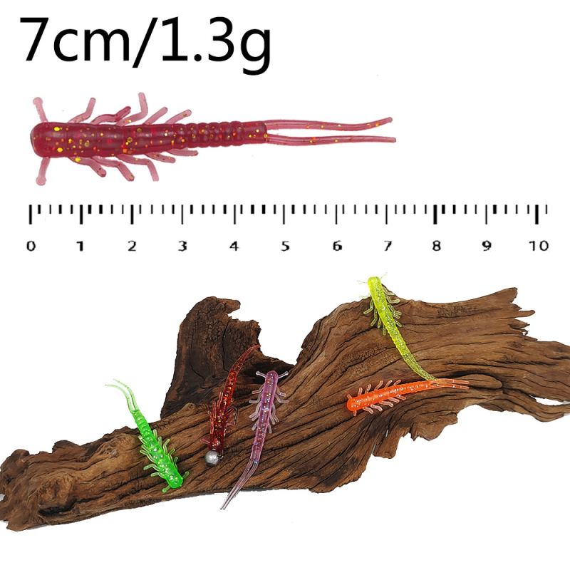 Fishing Lure Manufacturer - Black Mandarin Fish Wholesale Multi-legged Worm Soft Bait Micro Object