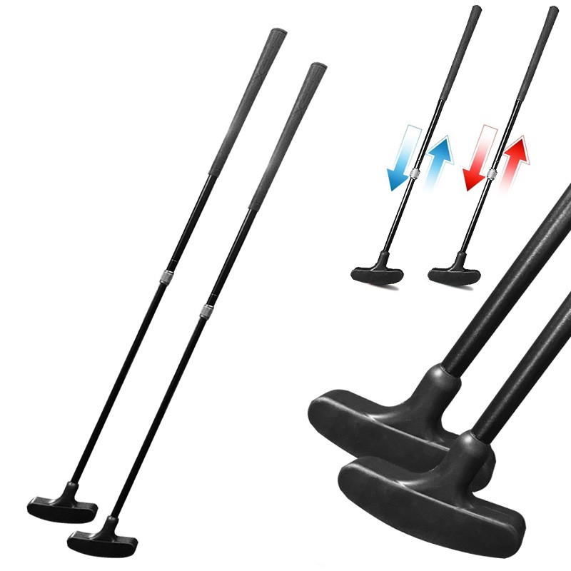Golf Putter Factory - Adjustable Aluminum Golf Putter Black Retractable Two-Way Double Sides Club