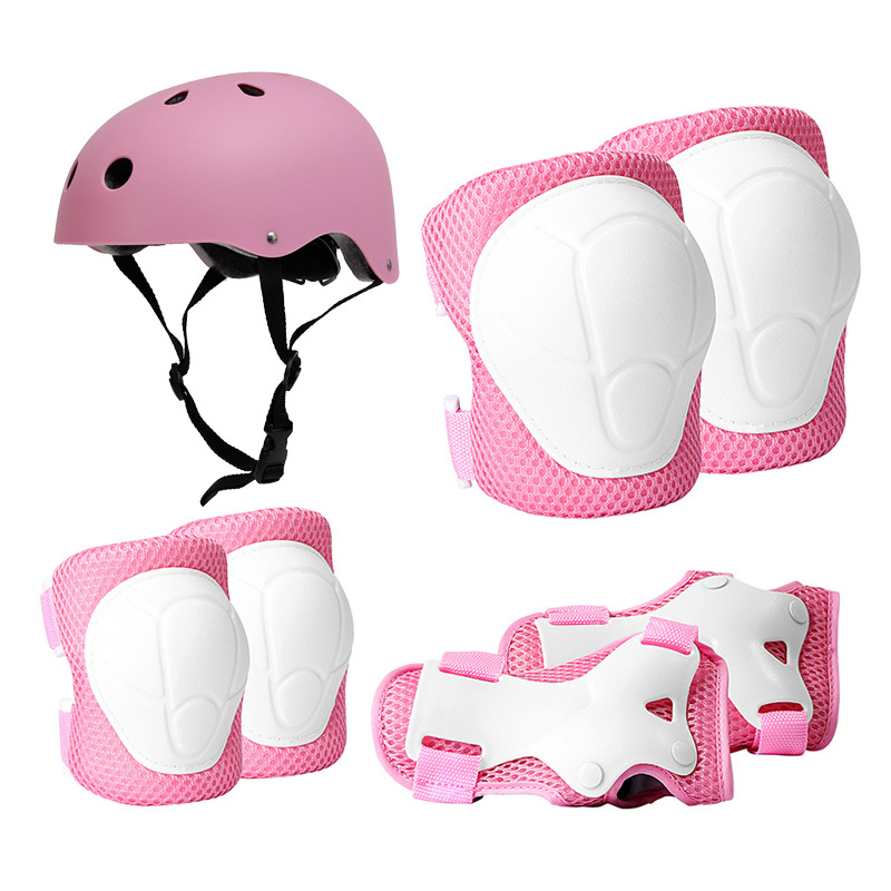 Skateboard Gear Factory - 7pcs Protective Gear Set for Children Balance Wheel Skating Helmet Hand Pads