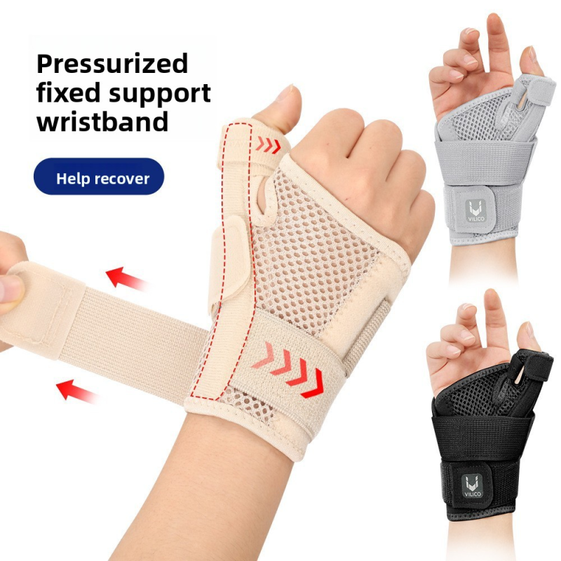 Wrist Guard Manufacturer - Neoprene Sports Wrist Guard Finger Protector Compression Thumb Brace Tendon