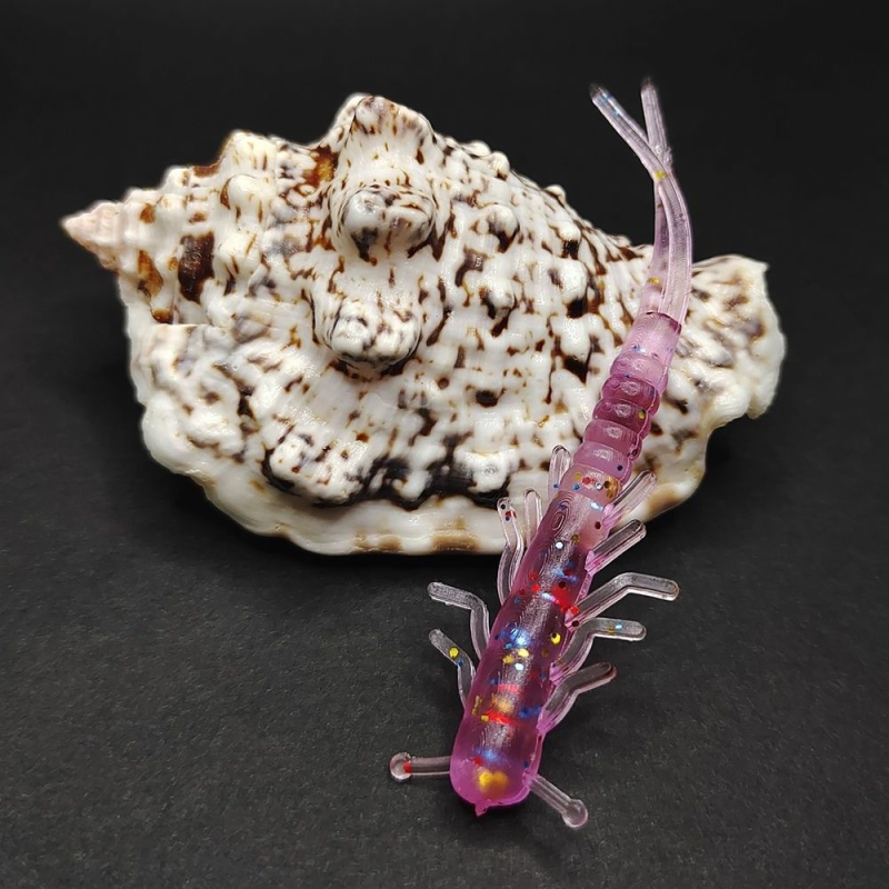 Fishing Lure Manufacturer - Black Mandarin Fish Wholesale Multi-legged Worm Soft Bait Micro Object