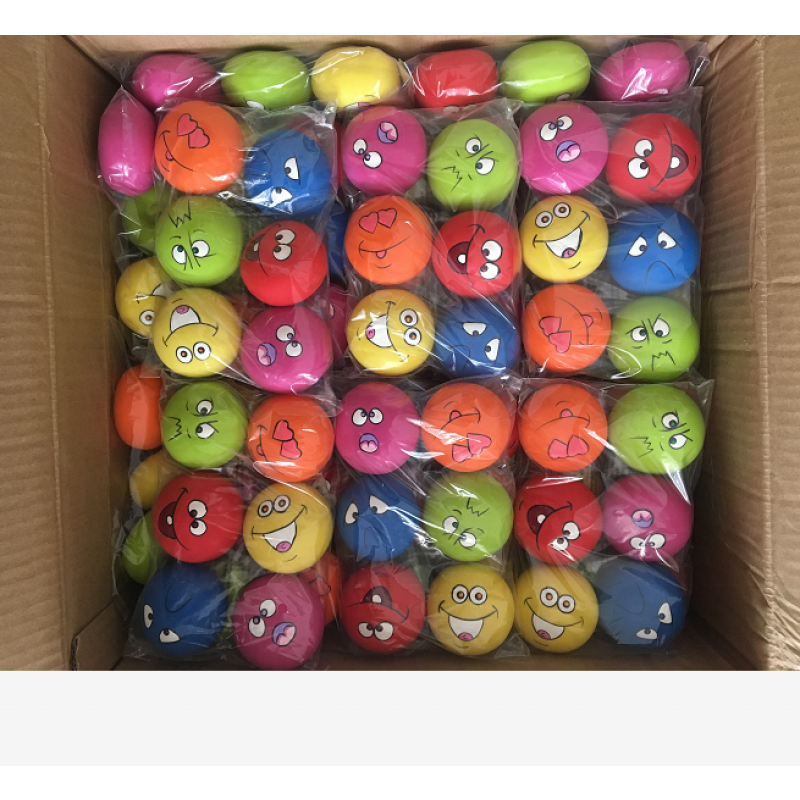 Squeaky Ball Supplier - Latex Pet Dog Play Squeaky Ball with Face Pet Suppliers for Small Pets
