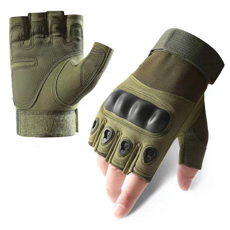 Tactical Gloves Supplier - Men's Half-Finger Tactical Gloves Outdoor Sports Non-Slip Wear-Resistant Fitness