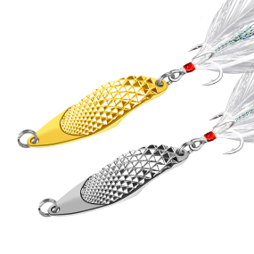 Metal Lure Supplier - Metal Spinner Spoon Fishing Lure Hard Baits Sequins Noise Paillette Troll Lead