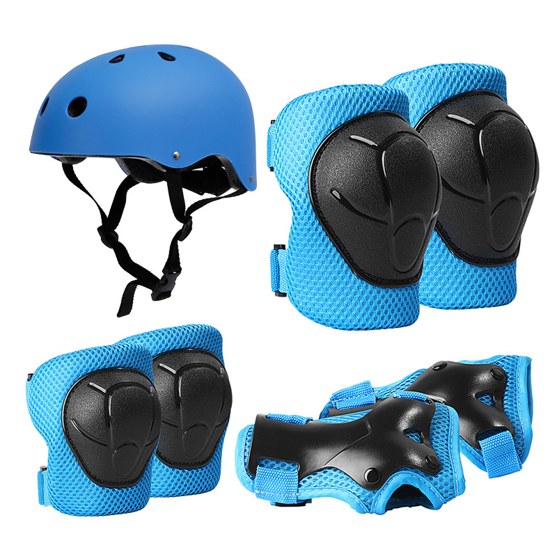 Skateboard Gear Factory - 7pcs Protective Gear Set for Children Balance Wheel Skating Helmet Hand Pads