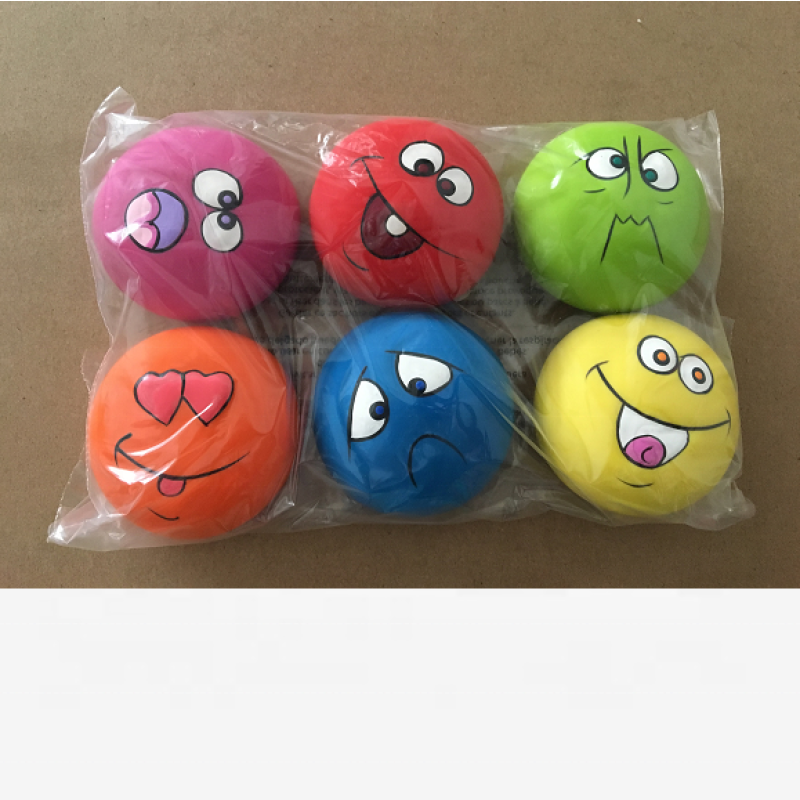 Squeaky Ball Supplier - Latex Pet Dog Play Squeaky Ball with Face Pet Suppliers for Small Pets