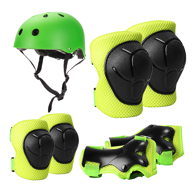 Skateboard Gear Factory - 7pcs Protective Gear Set for Children Balance Wheel Skating Helmet Hand Pads