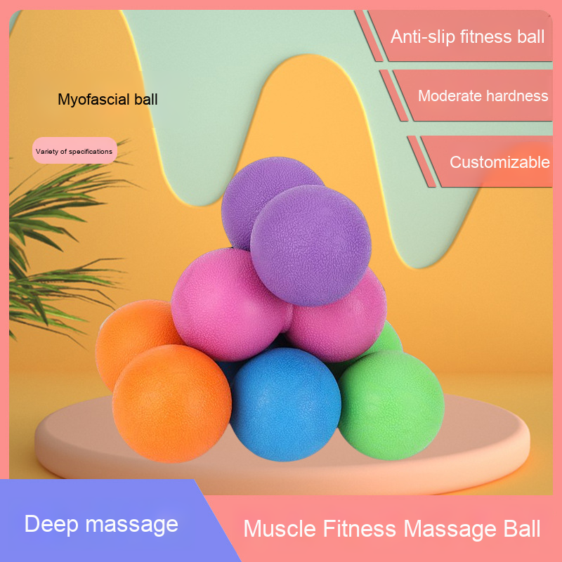 Muscle Ball Supplier - TPR Fitness Peanut Ball Relaxing Muscle Massage Ball for Yoga Fascia Wholesale
