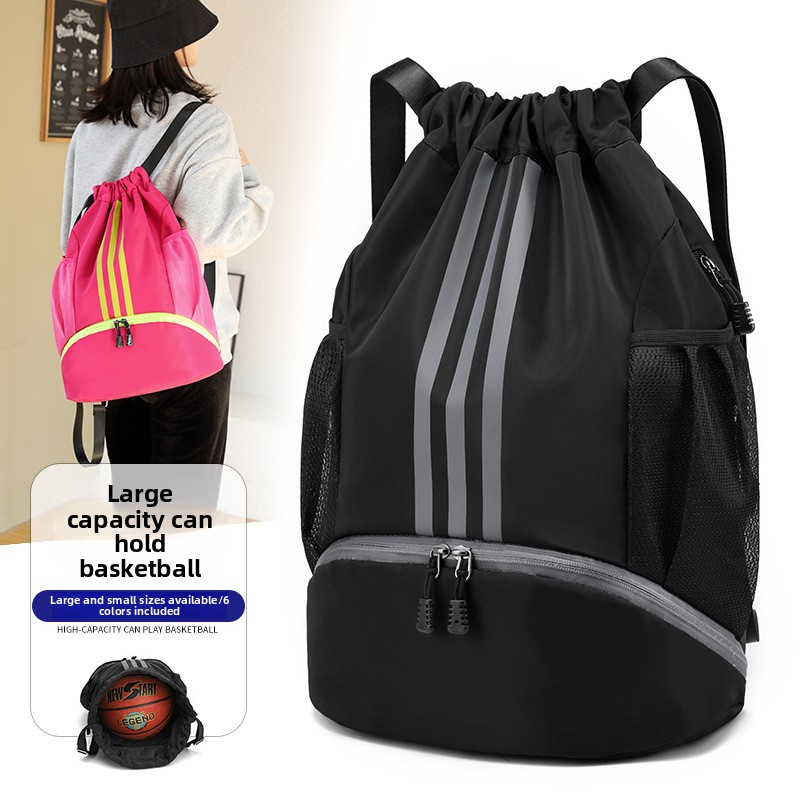 Drawstring Bag Manufacturer - Large Capacity Waterproof Drawstring Backpack Thickened Double Shoulder Bag