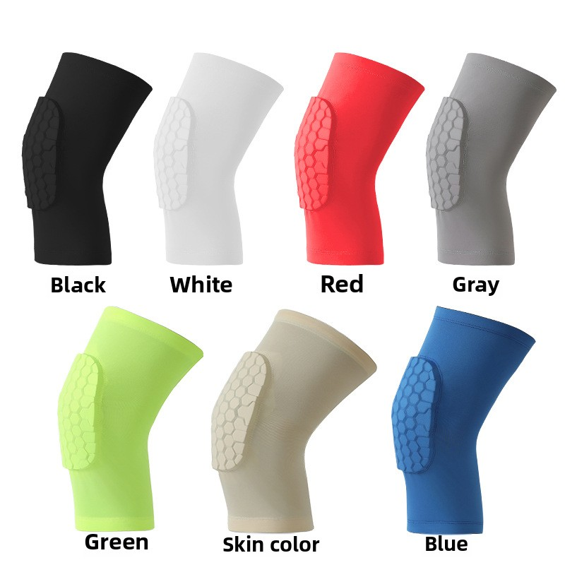Basketball Pad Supplier - Men's Anti-Honeycomb Basketball Collision Gear Short Knee Pads Outdoor Protective