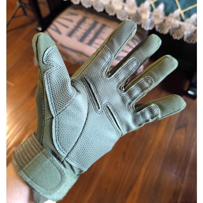 Sports Gloves Factory - Men's Tactical Sports Gloves Wear-Resistant Fleece-Lined Half-Finger Full-Finger