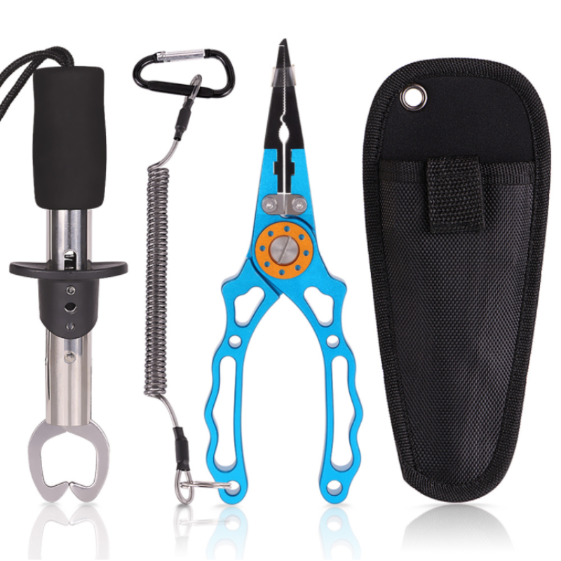Fishing Tool Factory - Fishing Tools Kit Stainless Steel Fish Lip Gripper Hook Remover Aluminum Pliers