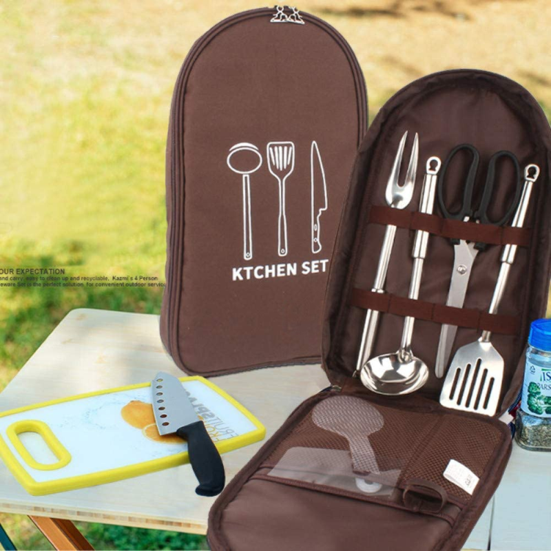 Camping Bag Manufacturer - Portable Outdoor Cookware Cosmetics Bag Camping Style Kitchen Tableware Storage