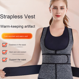 Waist Support Factory - Women's Double Waist Support Belt Heat Retention Warm Vest Back Protection