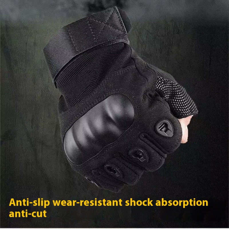 Tactical Gloves Manufacturer - Men's Women's Outdoor Tactical Half-Finger Gloves Protective Sports Training