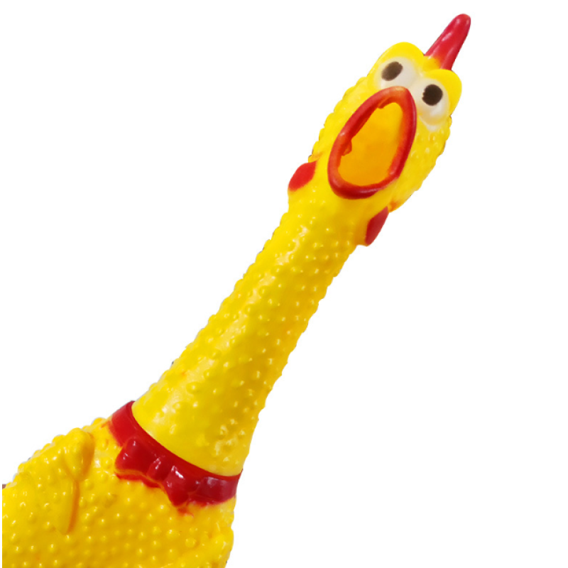 Vocal Toy Factory - Pet Squeaky Sound Safety Vinyl Called Screaming Chicken Creative Vocal Toy