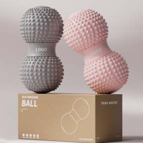 Muscle Roller Factory - Double Peanut Ball for Deep Muscle Relaxation Fascia Ball Foot Massage Hedgehog