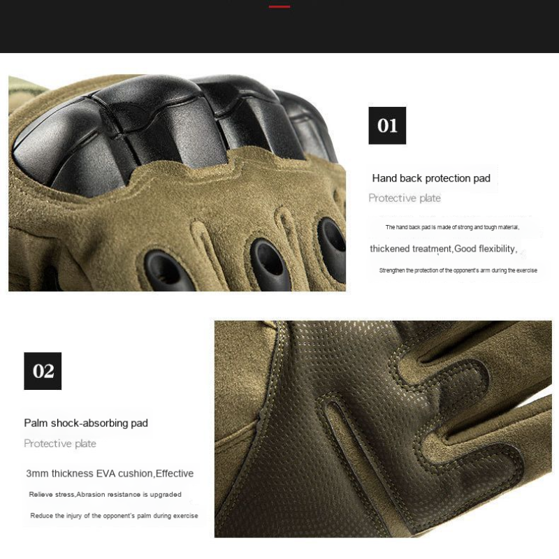 Climbing Gloves Supplier - Men's Ultra-Fine Fiber Tactical Half-Finger Gloves Non-Slip Protective Outdoor