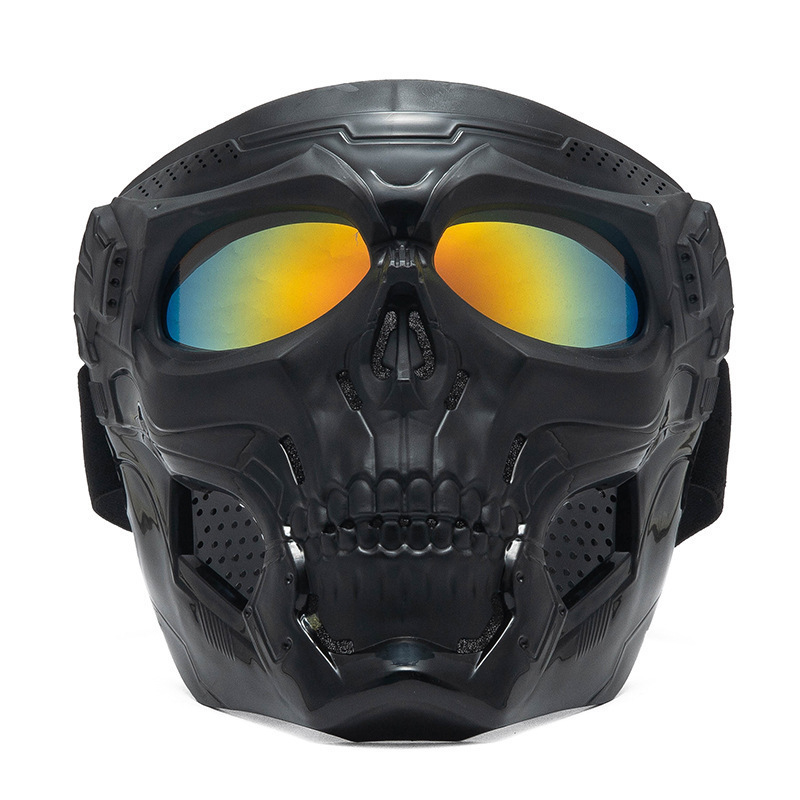 Protective Mask Factory - Tactical Halloween Goggles Masks Motorcycle Mask Windproof Full Face Skeleton