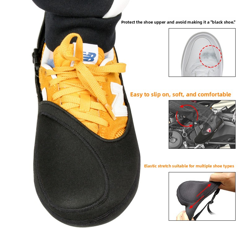 Shoe Cover Supplier - Outdoor Waterproof Anti-Slip Gear Shift Shoe Cover Dirt-Resistant Motorcycle