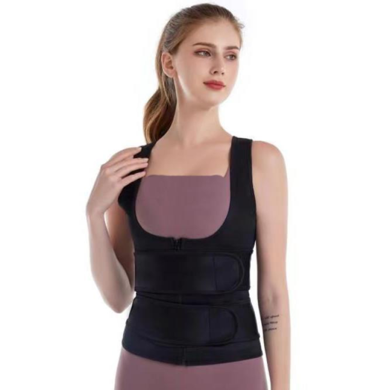 Waist Support Factory - Women's Double Waist Support Belt Heat Retention Warm Vest Back Protection