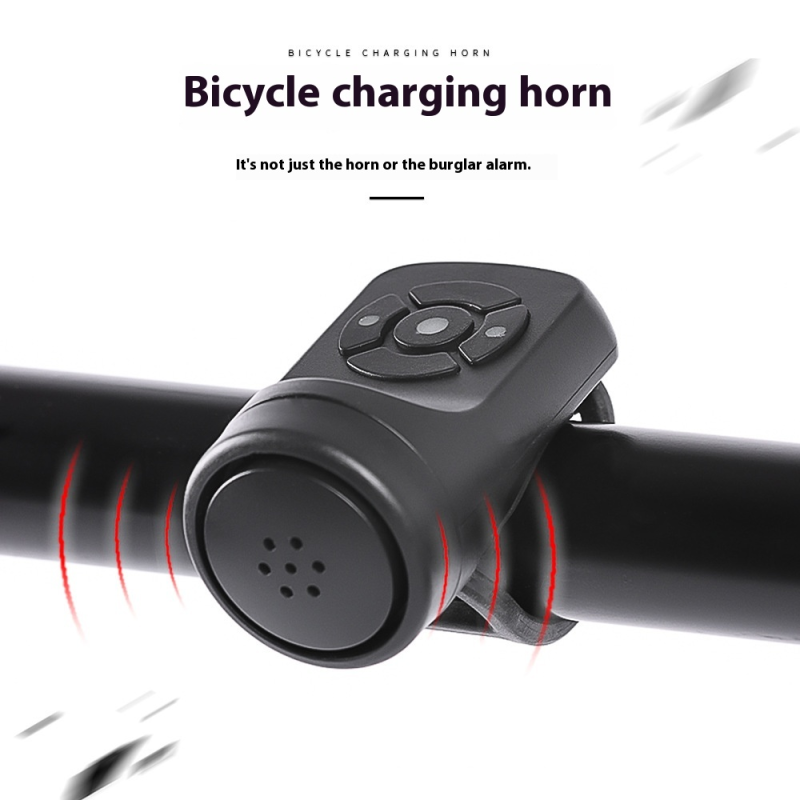 Bike Horn Supplier - Super Loud Bicycle Charging Horn Kids Electric Bike Cycling Equipment Plastic Alloy