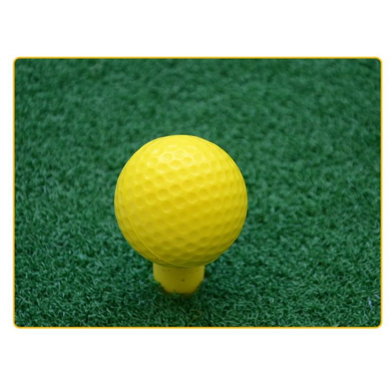 Golf Ball Manufacturer - Promotional Indoor Golf Practice Ball Logo Custom Yellow Soft Foam Ball