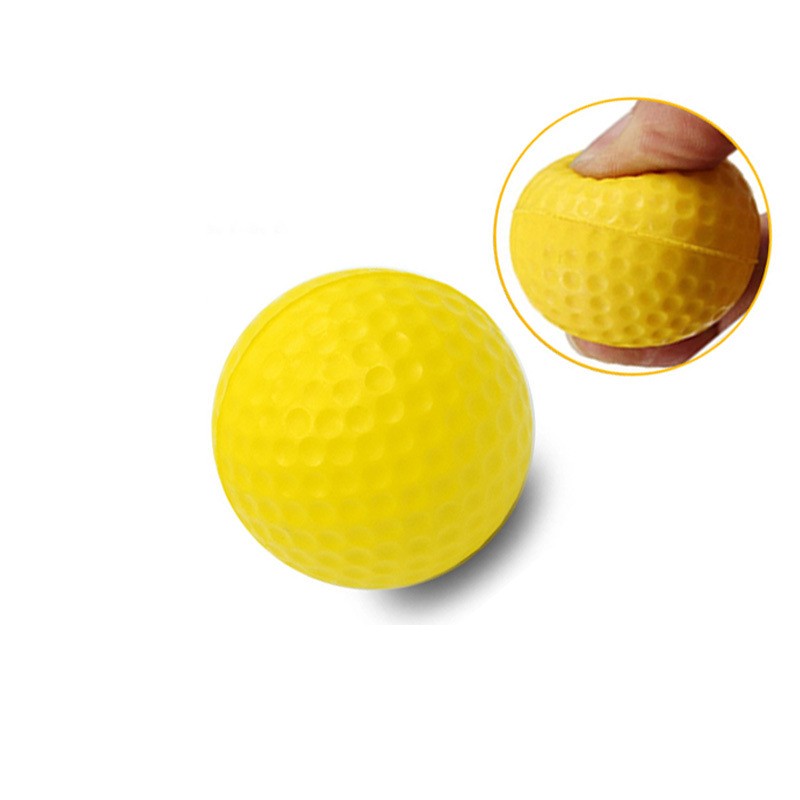 Golf Ball Manufacturer - Promotional Indoor Golf Practice Ball Logo Custom Yellow Soft Foam Ball