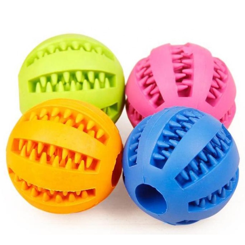 Slow Feeder Factory - Pet Dog Treat Slow Feed Ball Interactive Rubber Toy for Small Medium Puppies