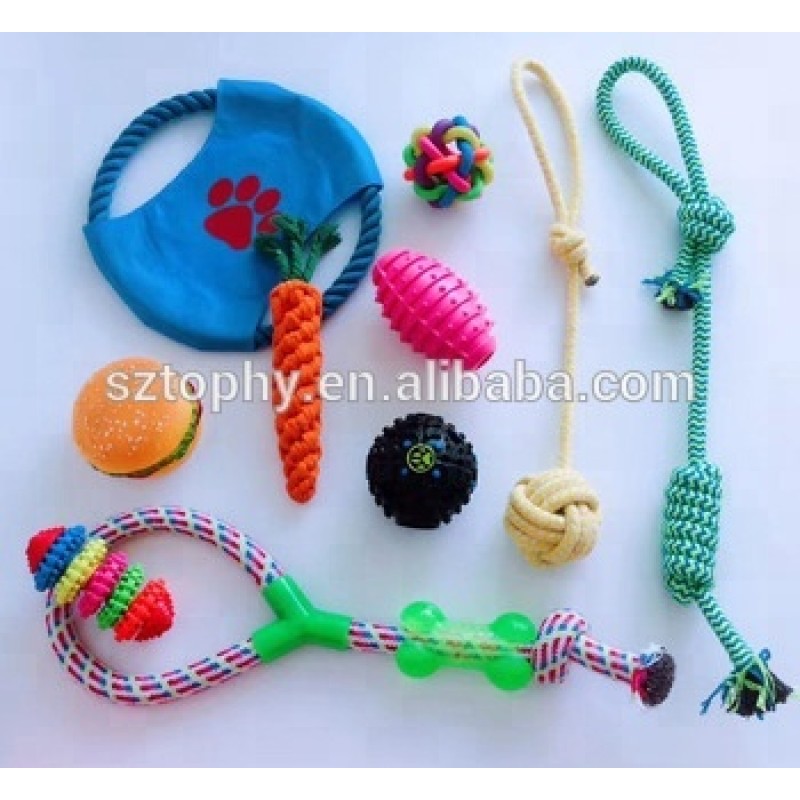 Christmas Toy Manufacturer - Christmas Dog Rope Toys Set Bundle Small to Medium Breed Girl Dogs
