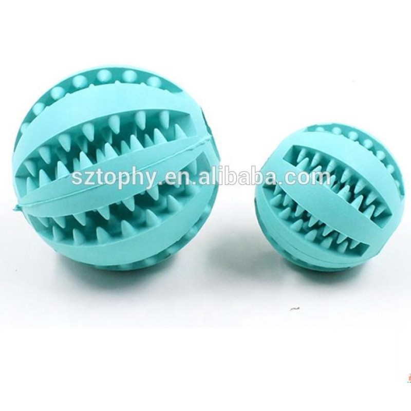Slow Feeder Factory - Pet Dog Treat Slow Feed Ball Interactive Rubber Toy for Small Medium Puppies