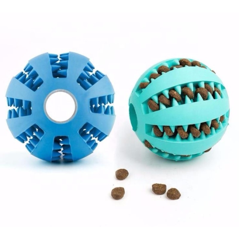 Slow Feeder Factory - Pet Dog Treat Slow Feed Ball Interactive Rubber Toy for Small Medium Puppies