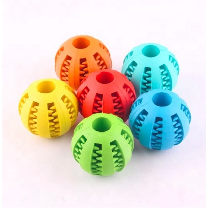 Chew Toy Manufacturer - Fashionable Durable Cartoon Rubber Pet Cleaning Balls Dog Chew Tooth Cleaning