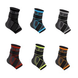 Ankle Brace Supplier - Fixed Strap Compression Ankle Brace Anti-Sprain Protector Basketball Sports