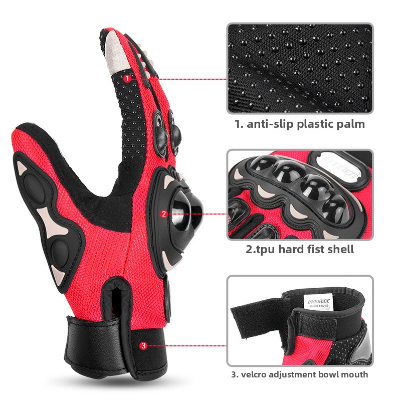 Tactical Gloves Supplier - Men's Women's Full-Finger Tactical Gloves Cycling Motorcycling Anti-Slip Touch