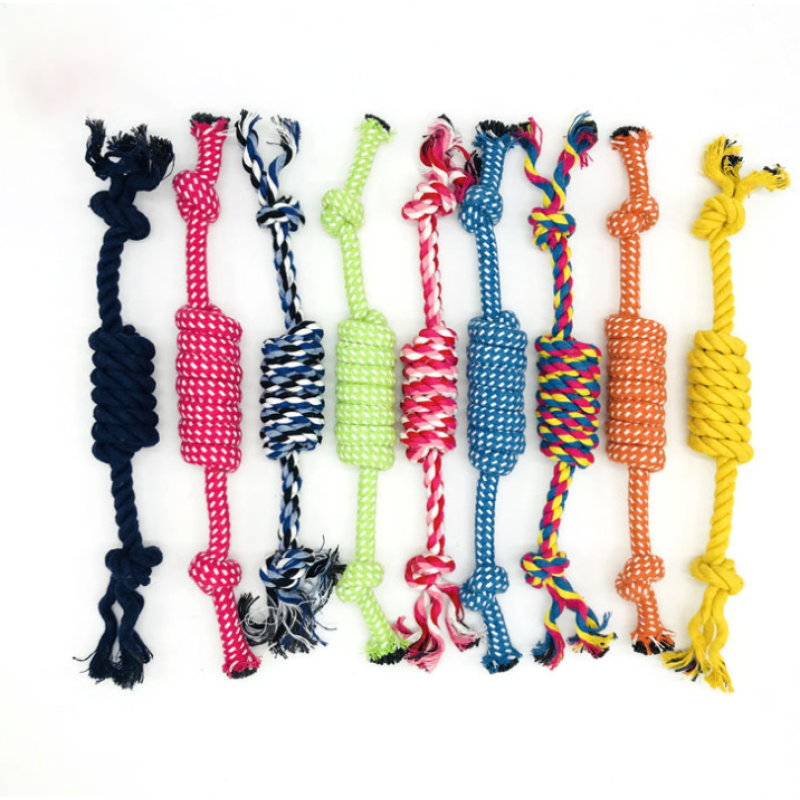 Dog Toy Supplier - Wholesale Cotton Dog Rope Toys Pet Dog Ball Toys Knot Rope Chew Toy
