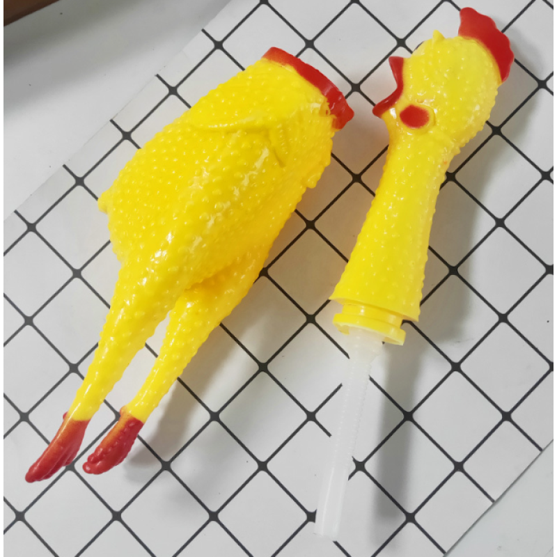 Vocal Toy Factory - Pet Squeaky Sound Safety Vinyl Called Screaming Chicken Creative Vocal Toy