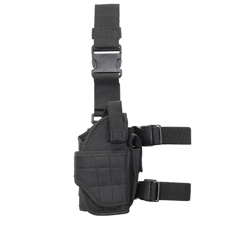 Leg Holster Factory - Tactical Nylon Leg Thigh Underarm Holster Outdoor Camouflage Multifunctional Waist Bag