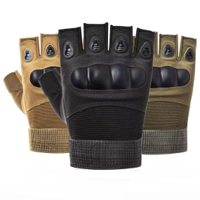 Fitness Gloves Manufacturer - Men's Half-Finger Tactical Gloves for Outdoor Sports Non-Slip Wear-Resistant