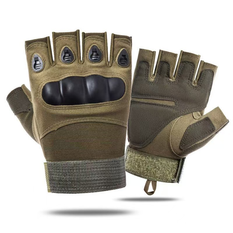 Fitness Gloves Manufacturer - Men's Half-Finger Tactical Gloves for Outdoor Sports Non-Slip Wear-Resistant