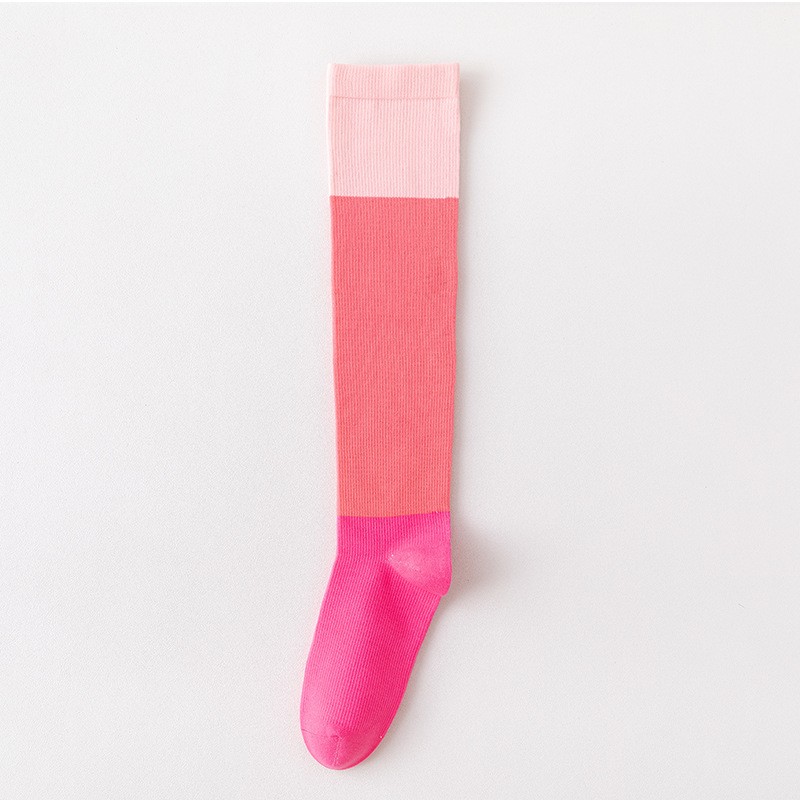 Compression Socks Manufacturer - Summer Thin Compression Sports Socks Quick-Dry Color-Block Odor-Resistant