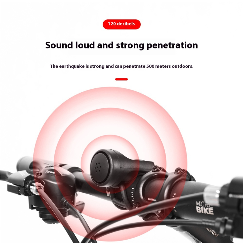 Bike Horn Supplier - Super Loud Bicycle Charging Horn Kids Electric Bike Cycling Equipment Plastic Alloy