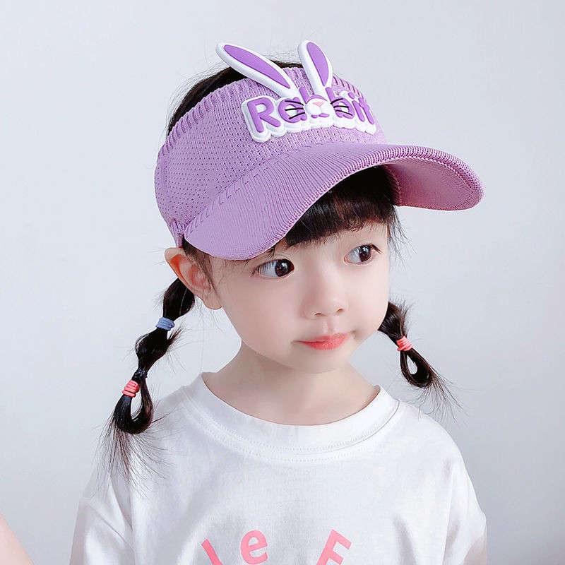 Kids Sun Hat Factory - Summer Cute Cartoon Rabbit Empty Top Boys Girls Sunscreen Summer Duck Tongue