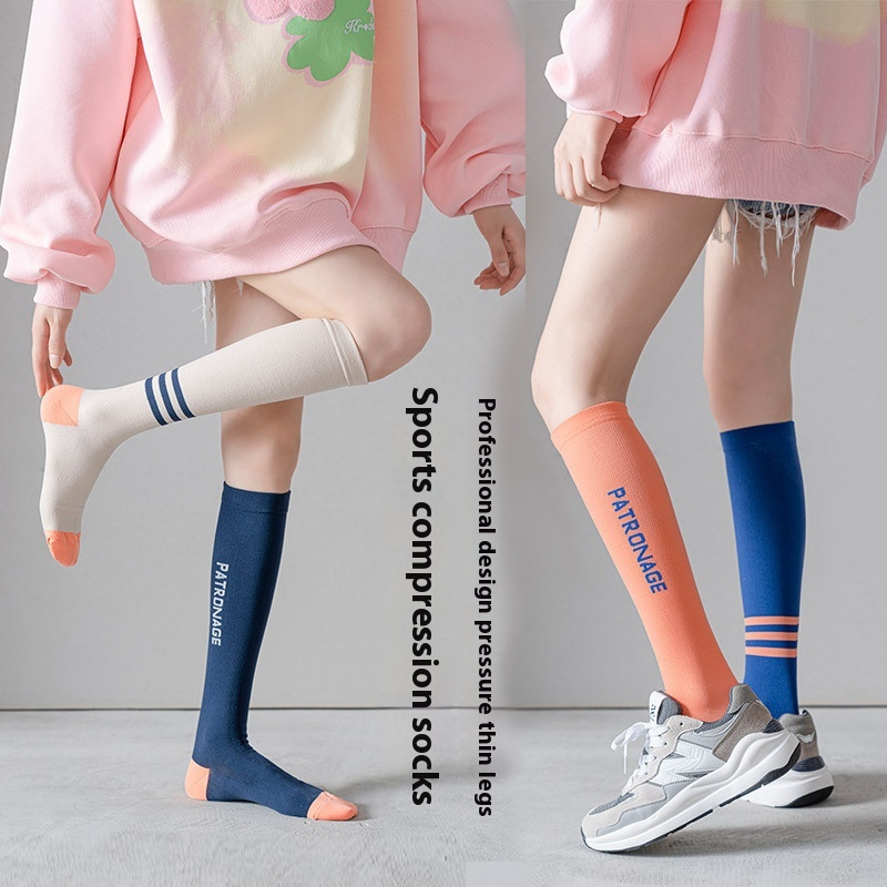 Women Socks Supplier - Professional Sports Women's Spring Autumn Calf Socks Pure Cotton Sweat-Absorbing