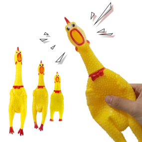 Vocal Toy Factory - Pet Squeaky Sound Safety Vinyl Called Screaming Chicken Creative Vocal Toy