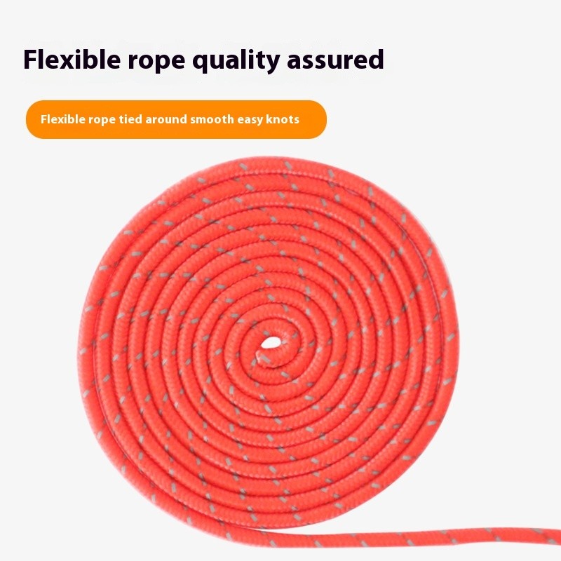 Camping Rope Factory - 4mm Outdoor Guy Lines Tent Cords Lightweight Reflective Camping Rope with Buckle